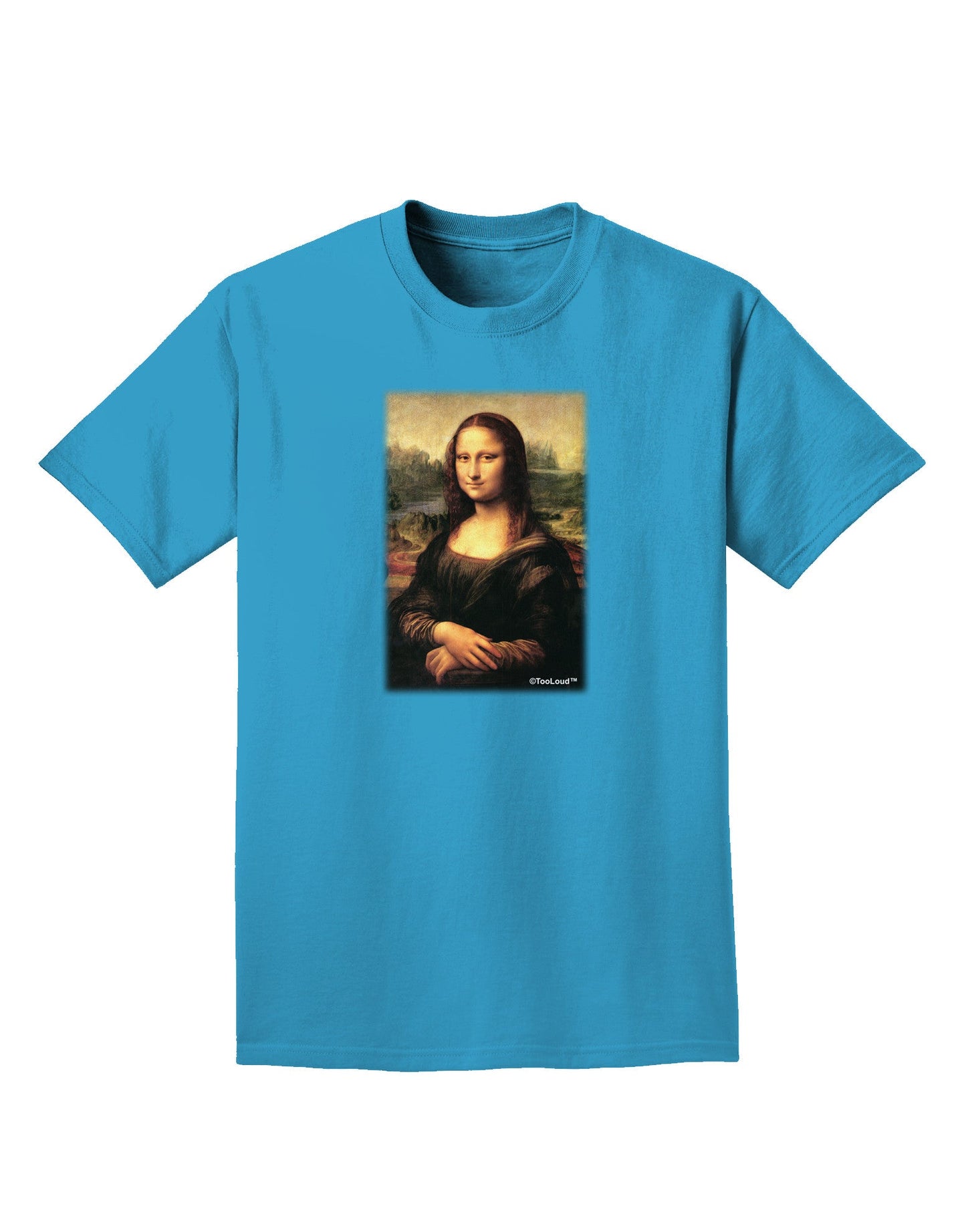 Mona Painting Adult Dark T-Shirt-Mens T-Shirt-TooLoud-Turquoise-Small-Davson Sales