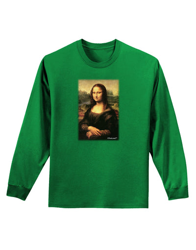 Mona Painting Adult Long Sleeve Dark T-Shirt-TooLoud-Kelly-Green-Small-Davson Sales