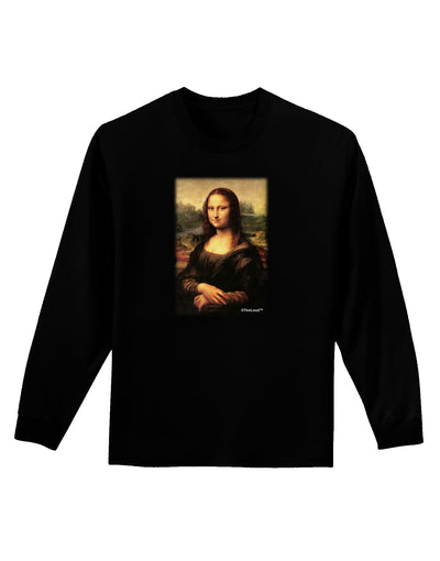 Mona Painting Adult Long Sleeve Dark T-Shirt-TooLoud-Black-Small-Davson Sales