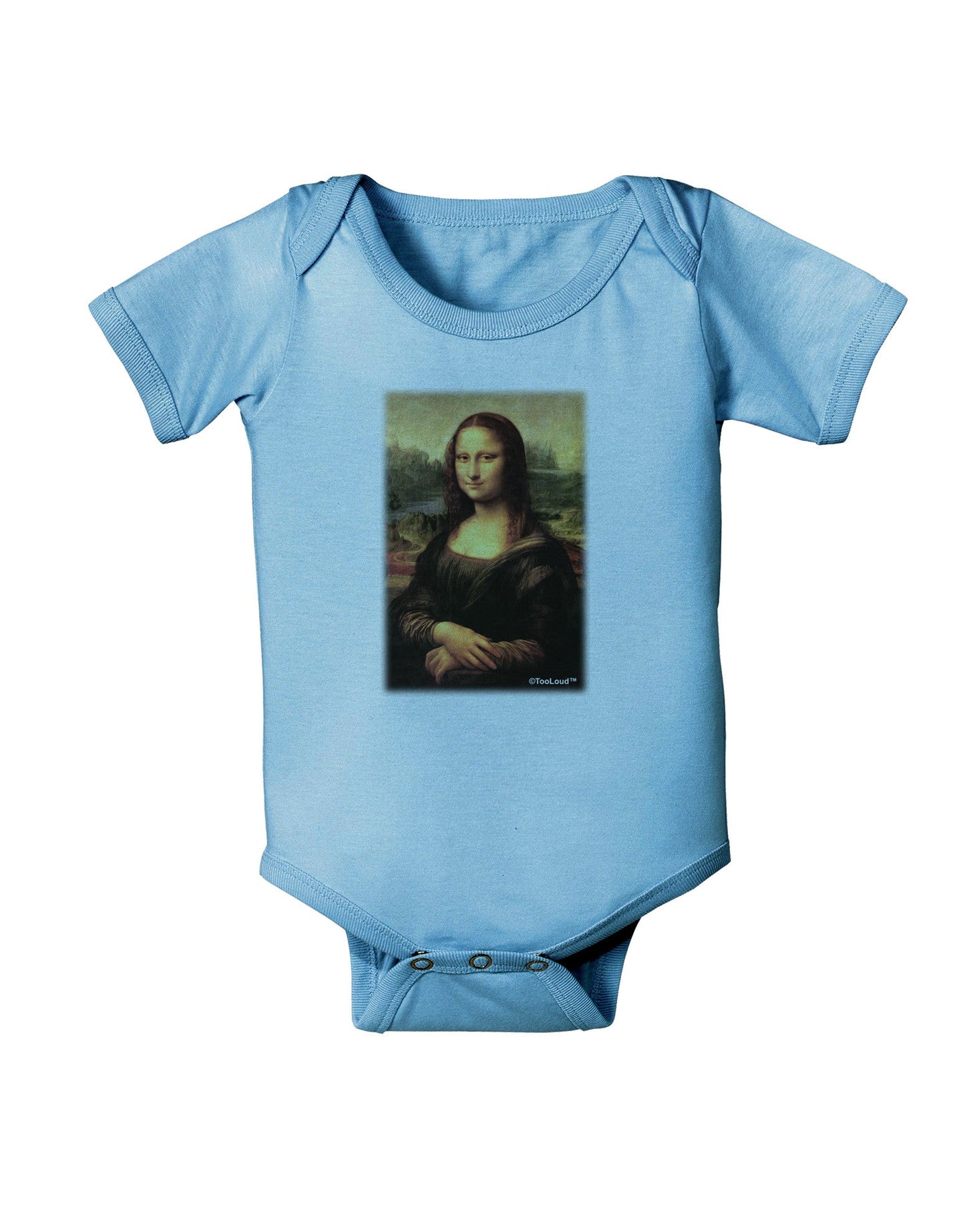 Mona Painting Baby Romper Bodysuit-Baby Romper-TooLoud-LightBlue-06-Months-Davson Sales