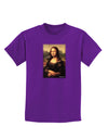 Mona Painting Childrens Dark T-Shirt-Childrens T-Shirt-TooLoud-Purple-X-Small-Davson Sales