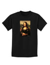 Mona Painting Childrens Dark T-Shirt-Childrens T-Shirt-TooLoud-Black-X-Small-Davson Sales