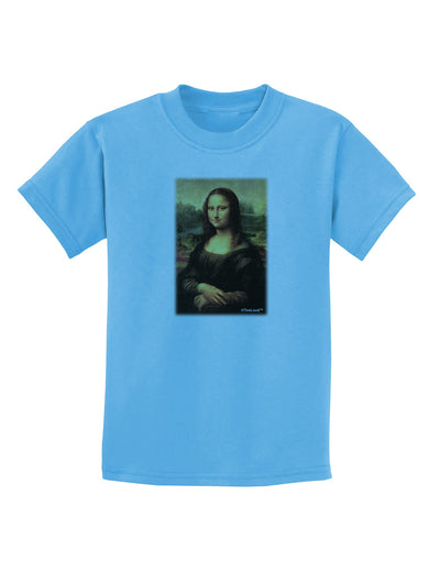 Mona Painting Childrens T-Shirt-Childrens T-Shirt-TooLoud-Aquatic-Blue-X-Small-Davson Sales