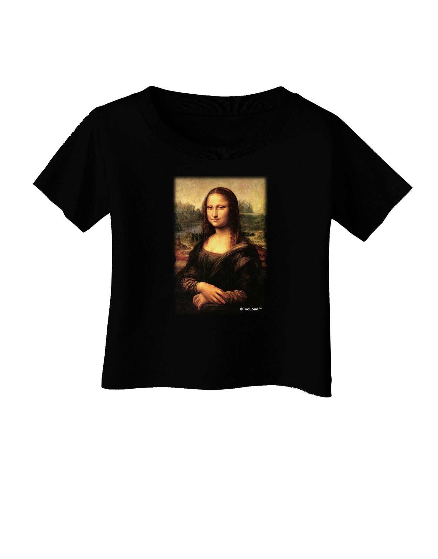 Mona Painting Infant T-Shirt Dark-Infant T-Shirt-TooLoud-Black-06-Months-Davson Sales