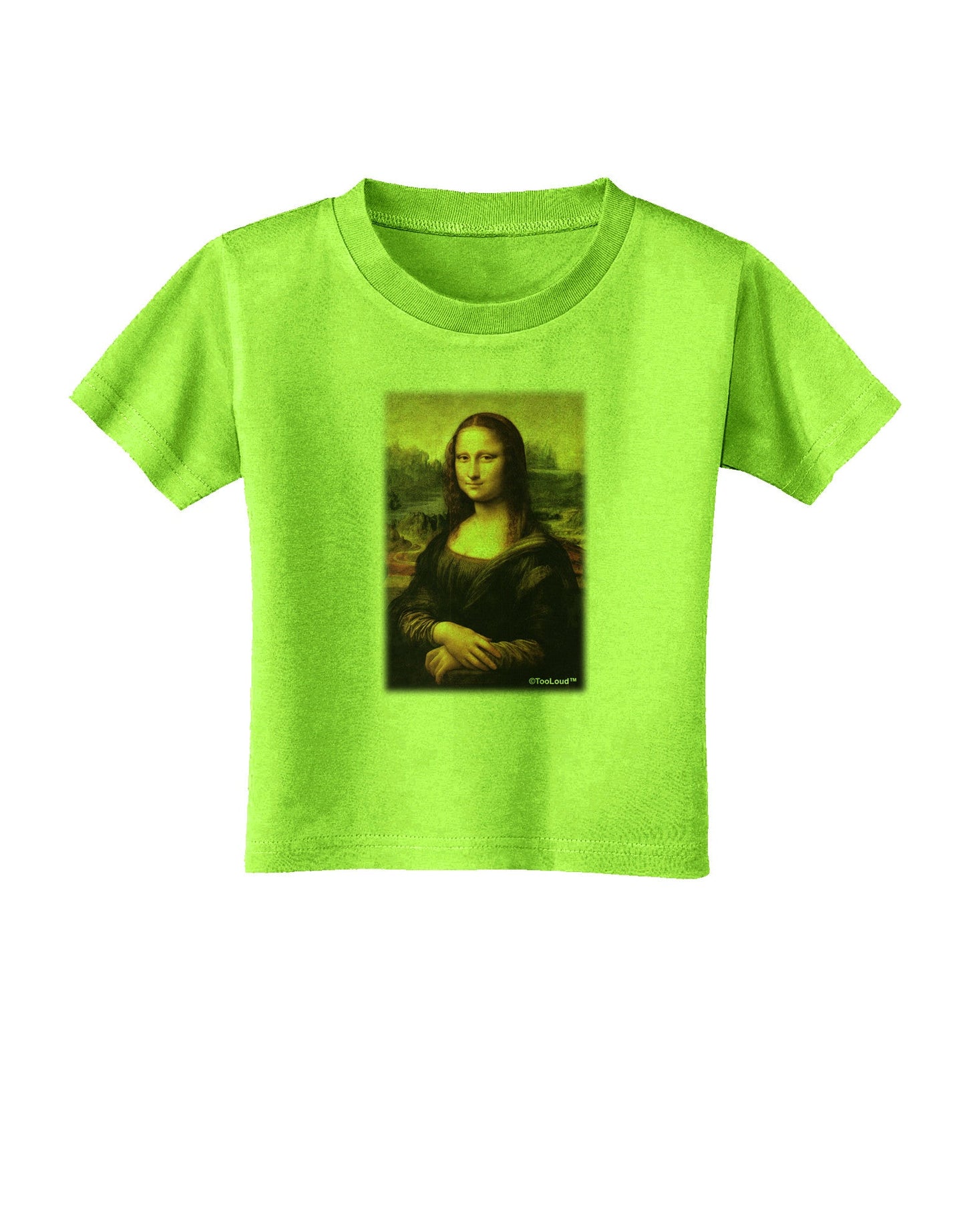 Mona Painting Toddler T-Shirt-Toddler T-Shirt-TooLoud-Lime-Green-2T-Davson Sales