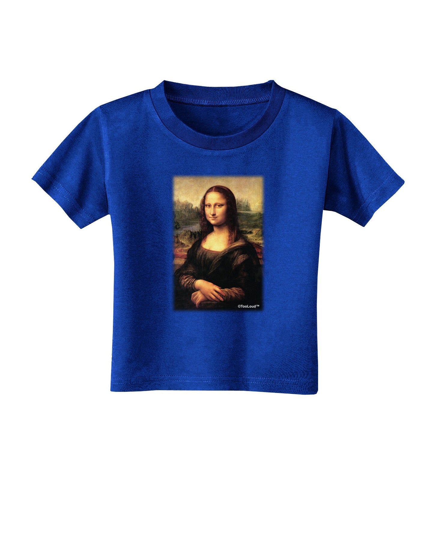 Mona Painting Toddler T-Shirt Dark-Toddler T-Shirt-TooLoud-Royal-Blue-2T-Davson Sales