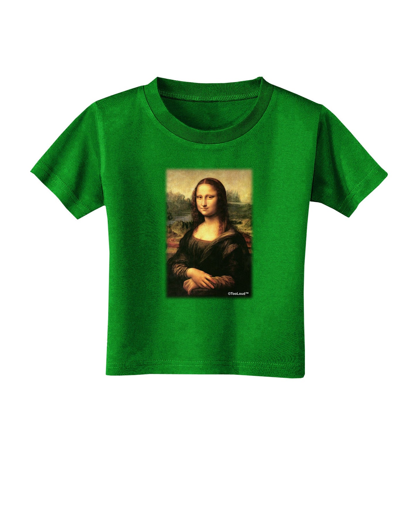 Mona Painting Toddler T-Shirt Dark-Toddler T-Shirt-TooLoud-Clover-Green-2T-Davson Sales