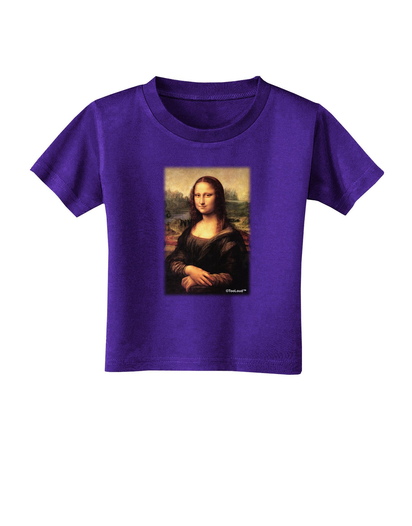 Mona Painting Toddler T-Shirt Dark-Toddler T-Shirt-TooLoud-Purple-2T-Davson Sales