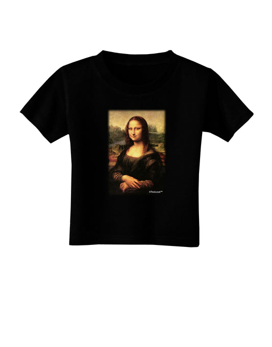 Mona Painting Toddler T-Shirt Dark-Toddler T-Shirt-TooLoud-Black-2T-Davson Sales