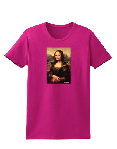 Mona Painting Womens Dark T-Shirt-Womens T-Shirt-TooLoud-Hot-Pink-Small-Davson Sales