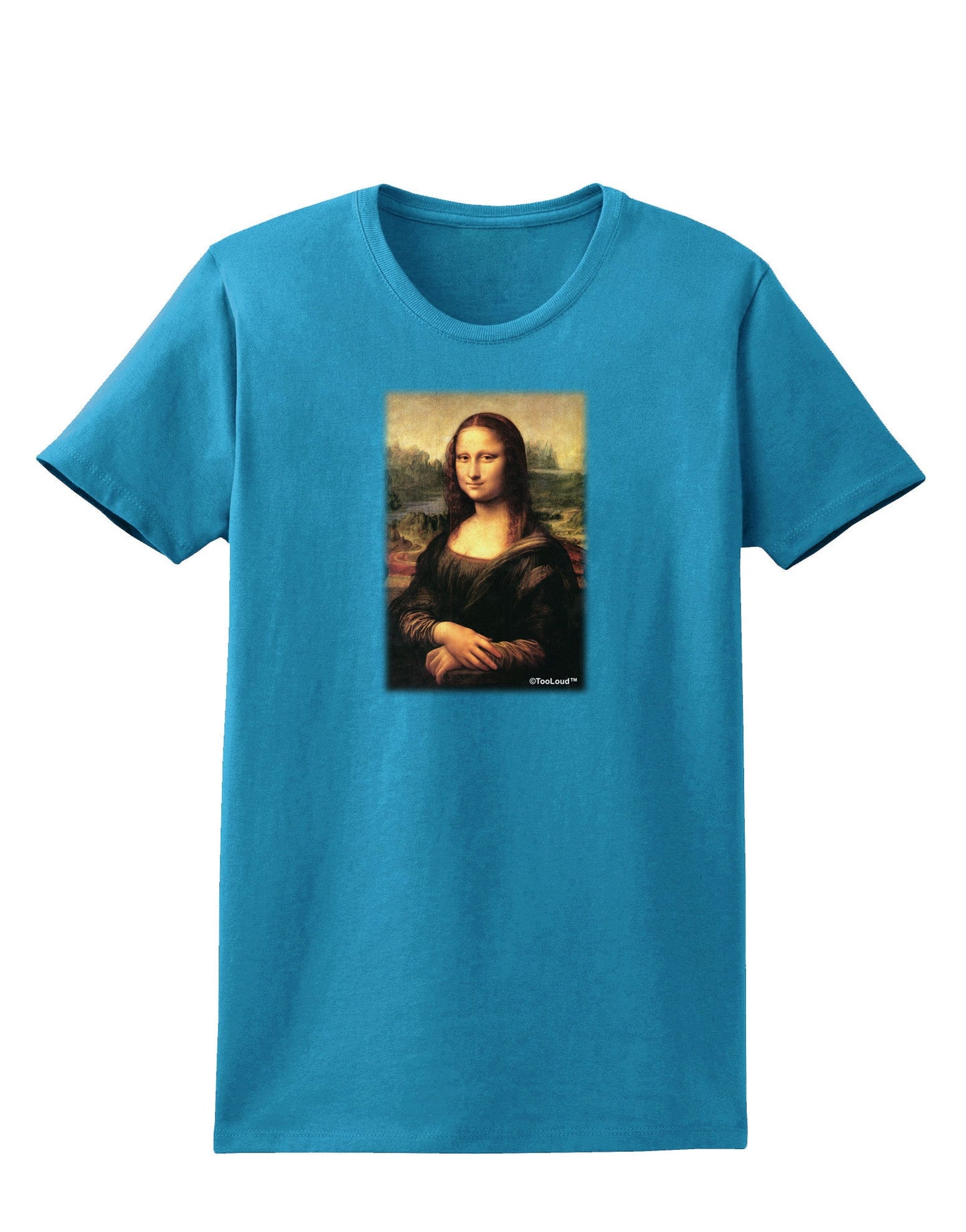 Mona Painting Womens Dark T-Shirt-Womens T-Shirt-TooLoud-Turquoise-X-Small-Davson Sales