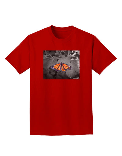 Monarch Butterfly Photo Adult Dark T-Shirt-Mens T-Shirt-TooLoud-Red-Small-Davson Sales