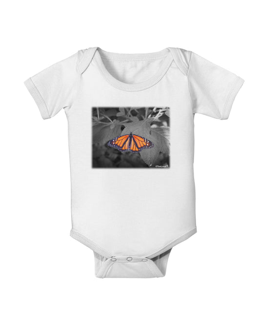 Monarch Butterfly Photo Baby Romper Bodysuit-Baby Romper-TooLoud-White-06-Months-Davson Sales