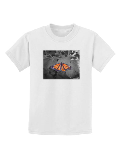 Monarch Butterfly Photo Childrens T-Shirt-Childrens T-Shirt-TooLoud-White-X-Small-Davson Sales