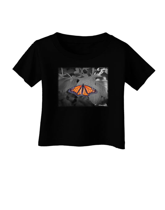 Monarch Butterfly Photo Infant T-Shirt Dark-Infant T-Shirt-TooLoud-Black-06-Months-Davson Sales