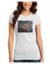 Monarch Butterfly Photo Juniors Petite T-Shirt-T-Shirts Juniors Tops-TooLoud-White-Juniors Fitted X-Small-Davson Sales