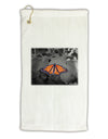 Monarch Butterfly Photo Micro Terry Gromet Golf Towel 11&#x22;x19-Golf Towel-TooLoud-White-Davson Sales