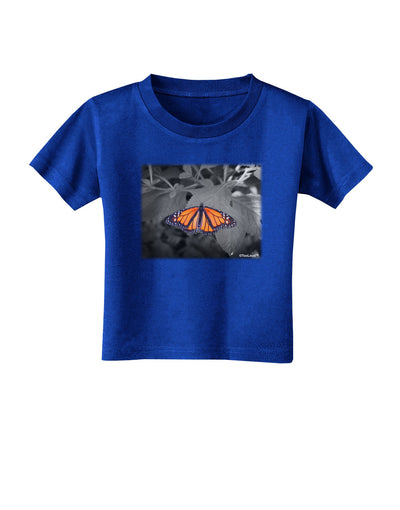 Monarch Butterfly Photo Toddler T-Shirt Dark-Toddler T-Shirt-TooLoud-Royal-Blue-2T-Davson Sales