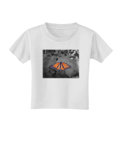 Monarch Butterfly Photo Toddler T-Shirt-Toddler T-Shirt-TooLoud-White-2T-Davson Sales