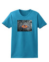 Monarch Butterfly Photo Womens Dark T-Shirt-TooLoud-Turquoise-X-Small-Davson Sales