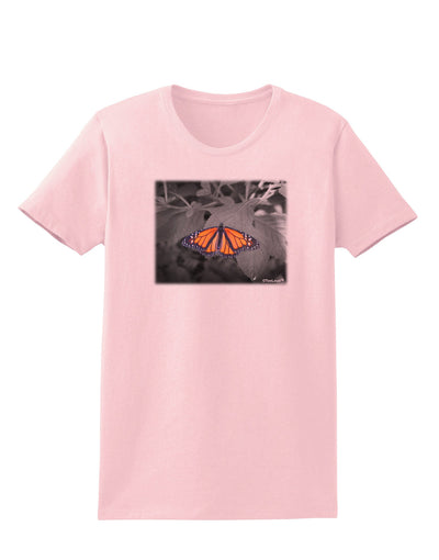 Monarch Butterfly Photo Womens T-Shirt-Womens T-Shirt-TooLoud-PalePink-X-Small-Davson Sales