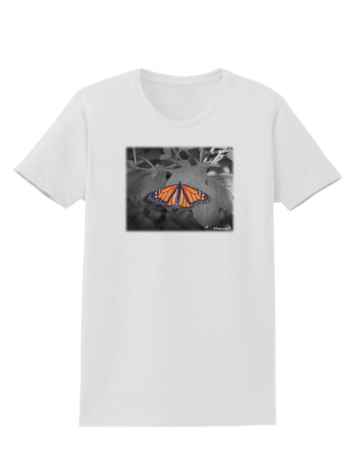 Monarch Butterfly Photo Womens T-Shirt-Womens T-Shirt-TooLoud-White-X-Small-Davson Sales