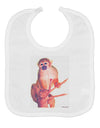 Monkey in Tree Watercolor Baby Bib