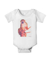 Monkey in Tree Watercolor Baby Romper Bodysuit-Baby Romper-TooLoud-White-06-Months-Davson Sales