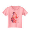 Monkey in Tree Watercolor Toddler T-Shirt-Toddler T-Shirt-TooLoud-Candy-Pink-2T-Davson Sales