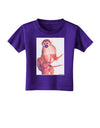 Monkey in Tree Watercolor Toddler T-Shirt Dark-Toddler T-Shirt-TooLoud-Purple-2T-Davson Sales