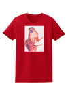 Monkey in Tree Watercolor Womens Dark T-Shirt-TooLoud-Red-X-Small-Davson Sales