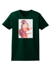 Monkey in Tree Watercolor Womens Dark T-Shirt-TooLoud-Forest-Green-Small-Davson Sales