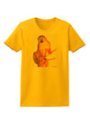 Monkey in Tree Watercolor Womens T-Shirt-Womens T-Shirt-TooLoud-Gold-X-Small-Davson Sales