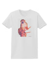 Monkey in Tree Watercolor Womens T-Shirt-Womens T-Shirt-TooLoud-White-X-Small-Davson Sales