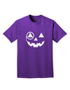 Monocle Jack-o-Lantern B-W Adult Dark T-Shirt-Mens T-Shirt-TooLoud-Purple-Small-Davson Sales