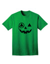 Monocle Jack-o-Lantern B-W Adult T-Shirt-Mens T-Shirt-TooLoud-Kelly-Green-Small-Davson Sales