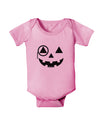 Monocle Jack-o-Lantern B-W Baby Romper Bodysuit-Baby Romper-TooLoud-Pink-06-Months-Davson Sales