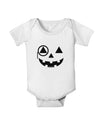 Monocle Jack-o-Lantern B-W Baby Romper Bodysuit-Baby Romper-TooLoud-White-06-Months-Davson Sales