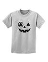 Monocle Jack-o-Lantern B-W Childrens T-Shirt-Childrens T-Shirt-TooLoud-AshGray-X-Small-Davson Sales