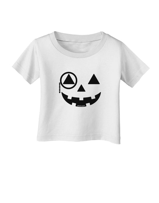 Monocle Jack-o-Lantern B-W Infant T-Shirt-Infant T-Shirt-TooLoud-White-06-Months-Davson Sales