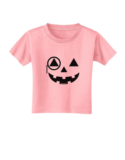 Monocle Jack-o-Lantern B-W Toddler T-Shirt-Toddler T-Shirt-TooLoud-Candy-Pink-2T-Davson Sales