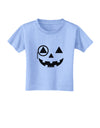 Monocle Jack-o-Lantern B-W Toddler T-Shirt-Toddler T-Shirt-TooLoud-Aquatic-Blue-2T-Davson Sales