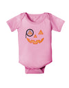 Monocle Jack-o-Lantern Color Baby Romper Bodysuit-Baby Romper-TooLoud-Pink-06-Months-Davson Sales