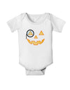 Monocle Jack-o-Lantern Color Baby Romper Bodysuit-Baby Romper-TooLoud-White-06-Months-Davson Sales