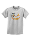 Monocle Jack-o-Lantern Color Childrens T-Shirt-Childrens T-Shirt-TooLoud-AshGray-X-Small-Davson Sales