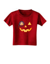 Monocle Jack-o-Lantern Color Toddler T-Shirt Dark-Toddler T-Shirt-TooLoud-Red-2T-Davson Sales