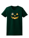 Monocle Jack-o-Lantern Color Womens Dark T-Shirt-TooLoud-Forest-Green-Small-Davson Sales