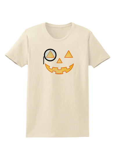 Monocle Jack-o-Lantern Color Womens T-Shirt-Womens T-Shirt-TooLoud-Natural-X-Small-Davson Sales