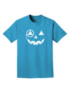 Monocle Jack-o-Lantern Distressed Adult Dark T-Shirt-Mens T-Shirt-TooLoud-Turquoise-Small-Davson Sales