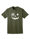 Monocle Jack-o-Lantern Distressed Adult Dark T-Shirt-Mens T-Shirt-TooLoud-Military-Green-Small-Davson Sales